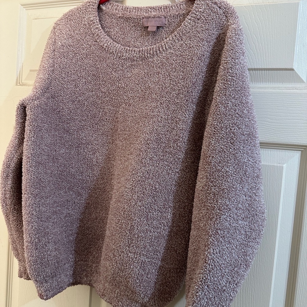Barefoot Dreams Cozy Chic Seaside Crew-Neck Pull Over
